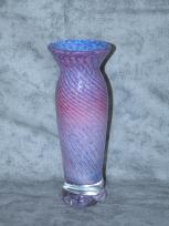 blue, white and rose small vase