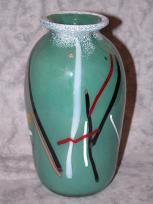 medium grey cane vase