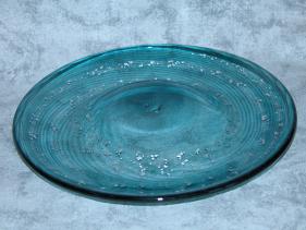 Sea-green and Silver 'Reverse' Plate