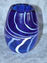 small cobalt blue vase