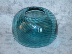 small sea-green swirl bowl