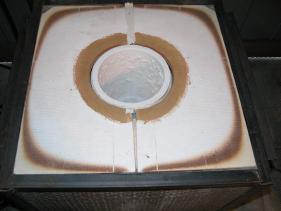 element down - the furnace alumina board after cooling