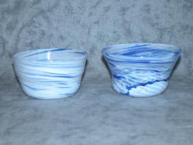 smaller blue swirl bowls