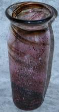 rose mix with brown swirl medium vase