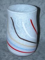 white cane vase