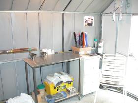 tin shack setup - march 2004