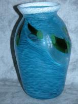 blue aventurine swirl vase