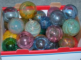 assorted christmas balls