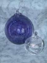 Hyacinth and Clear with Silver Christmas Balls