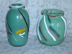 medium grey cane vase grouping