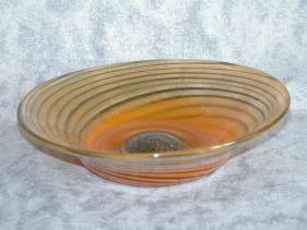 orange swirl bowl