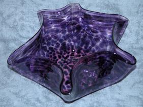 Rose-swirl with hiacynth handkerchief bowl