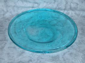 turquoise clear plate